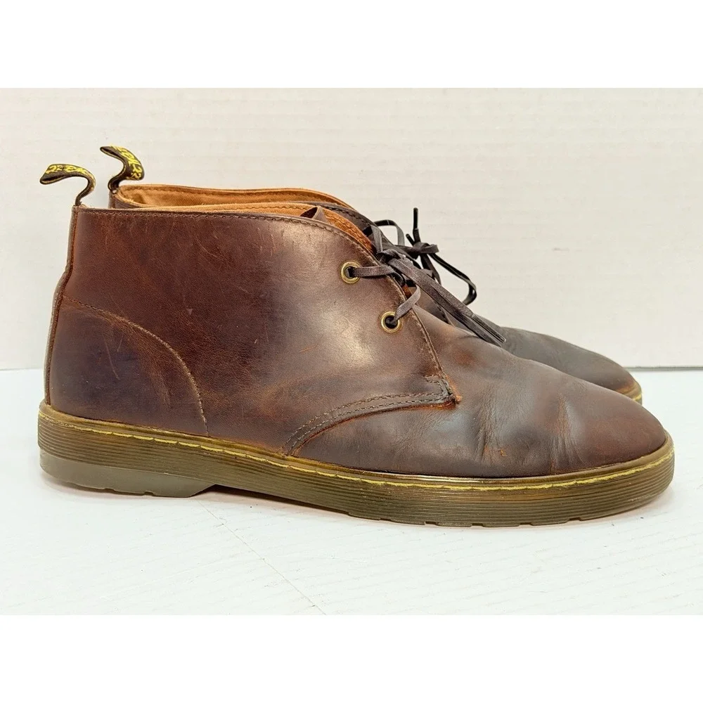 Dr Martens Cabrillo Chukka Boots Brown Leather 3 Eye Lace Up Men's US 11 EU 45